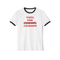 Vote For Jackson — Georgia Governor Ringer Tee (Bottoms Crossed Out)