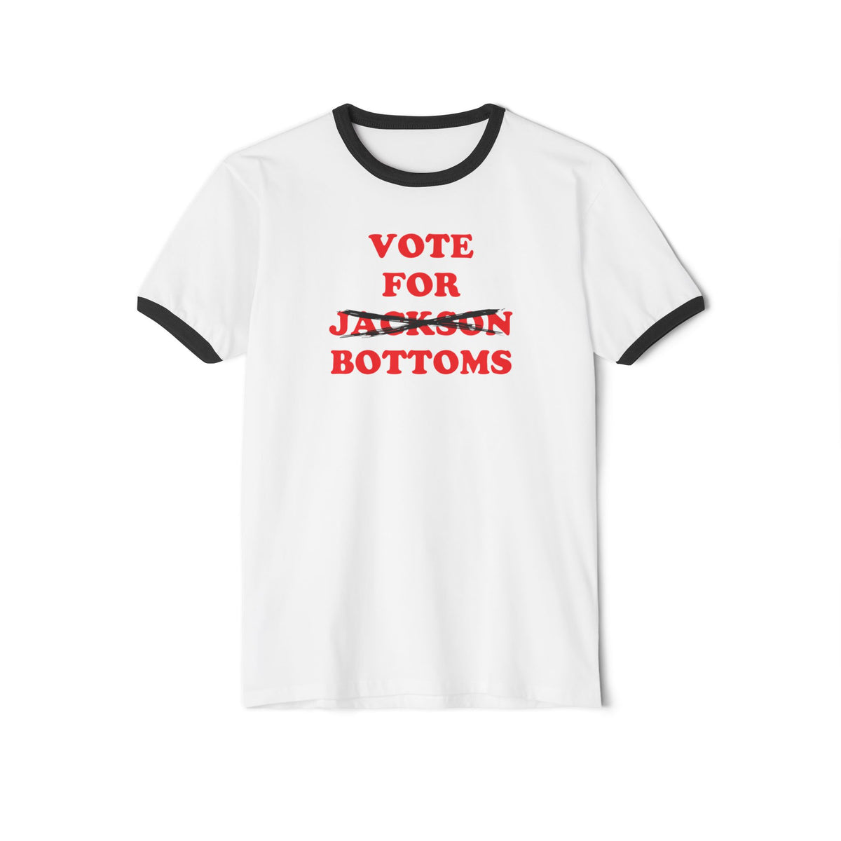 Vote For Bottoms — Georgia Governor Ringer Tee (Jackson Crossed Out)