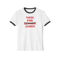 Vote For James — Michigan Governor Ringer Tee (Benson Crossed Out)