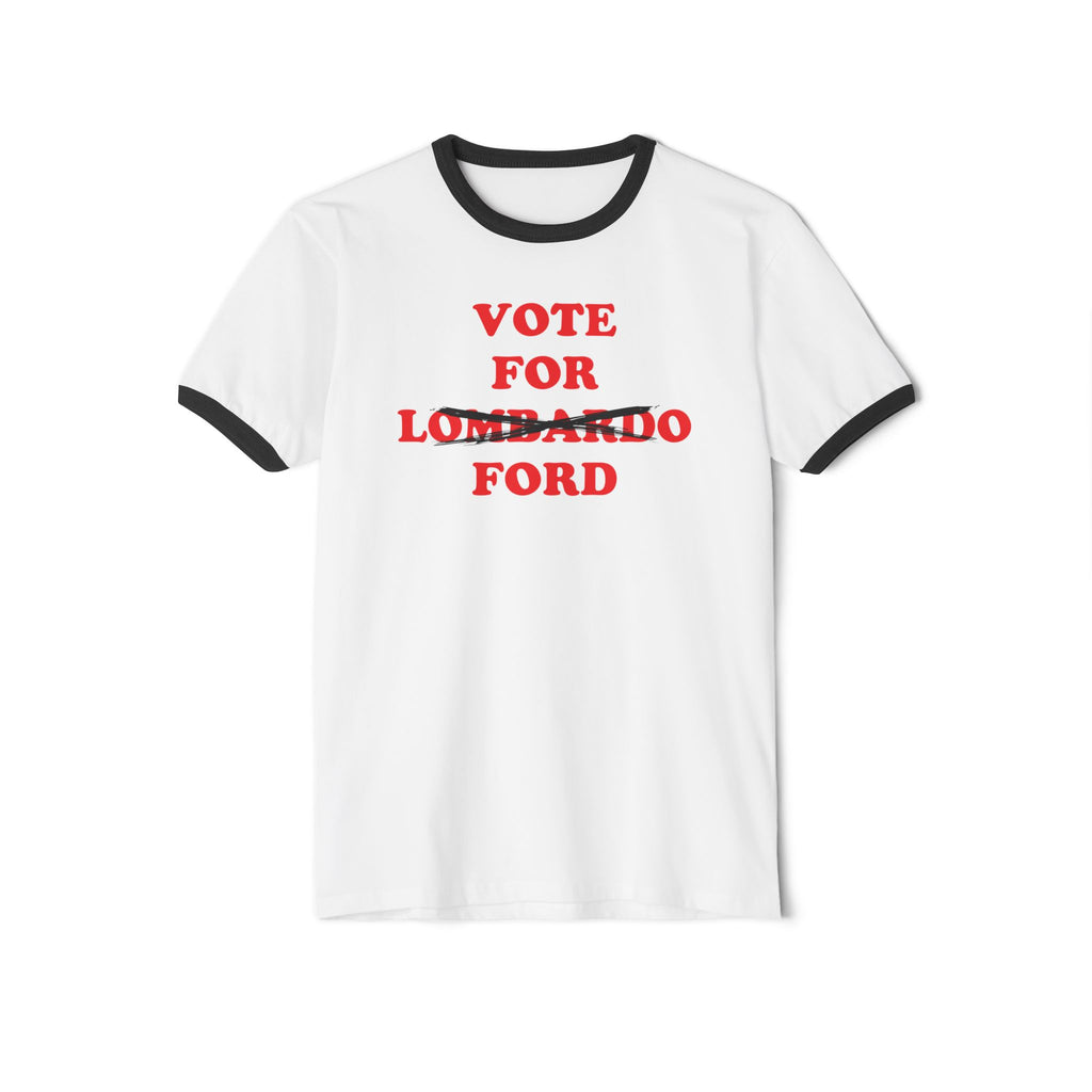 Vote For Ford — Nevada Governor Ringer Tee (Lombardo Crossed Out)